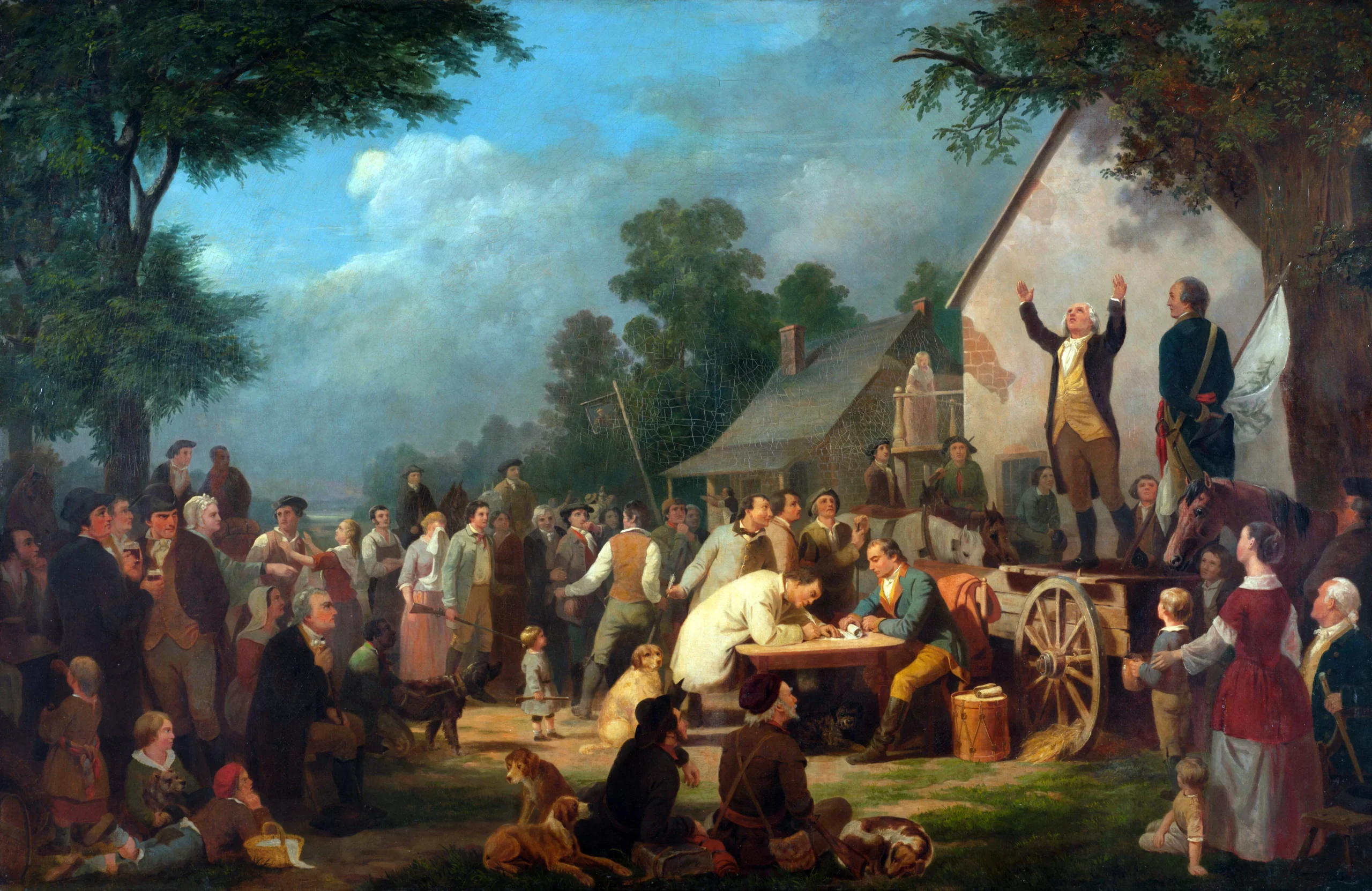 Recruiting for the Continental Army by William T. Ranney, 1858